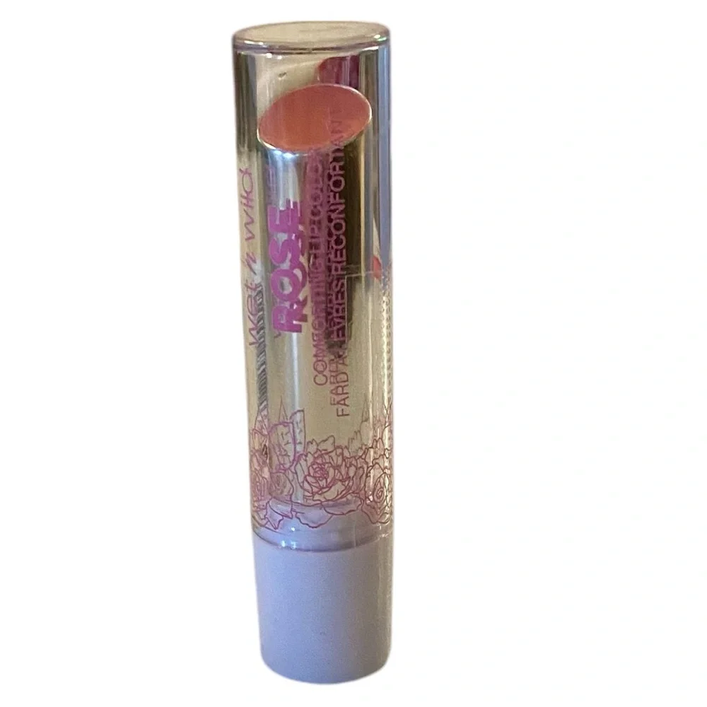 💎 Wet n Wild Rose Oil Comforting Lip Color Lipstick Color Biscotti Mommy